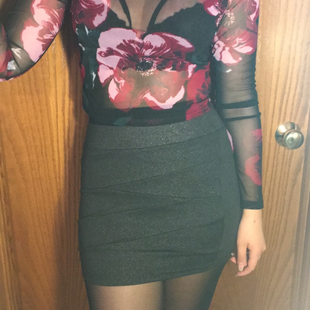 Sexy black skirt